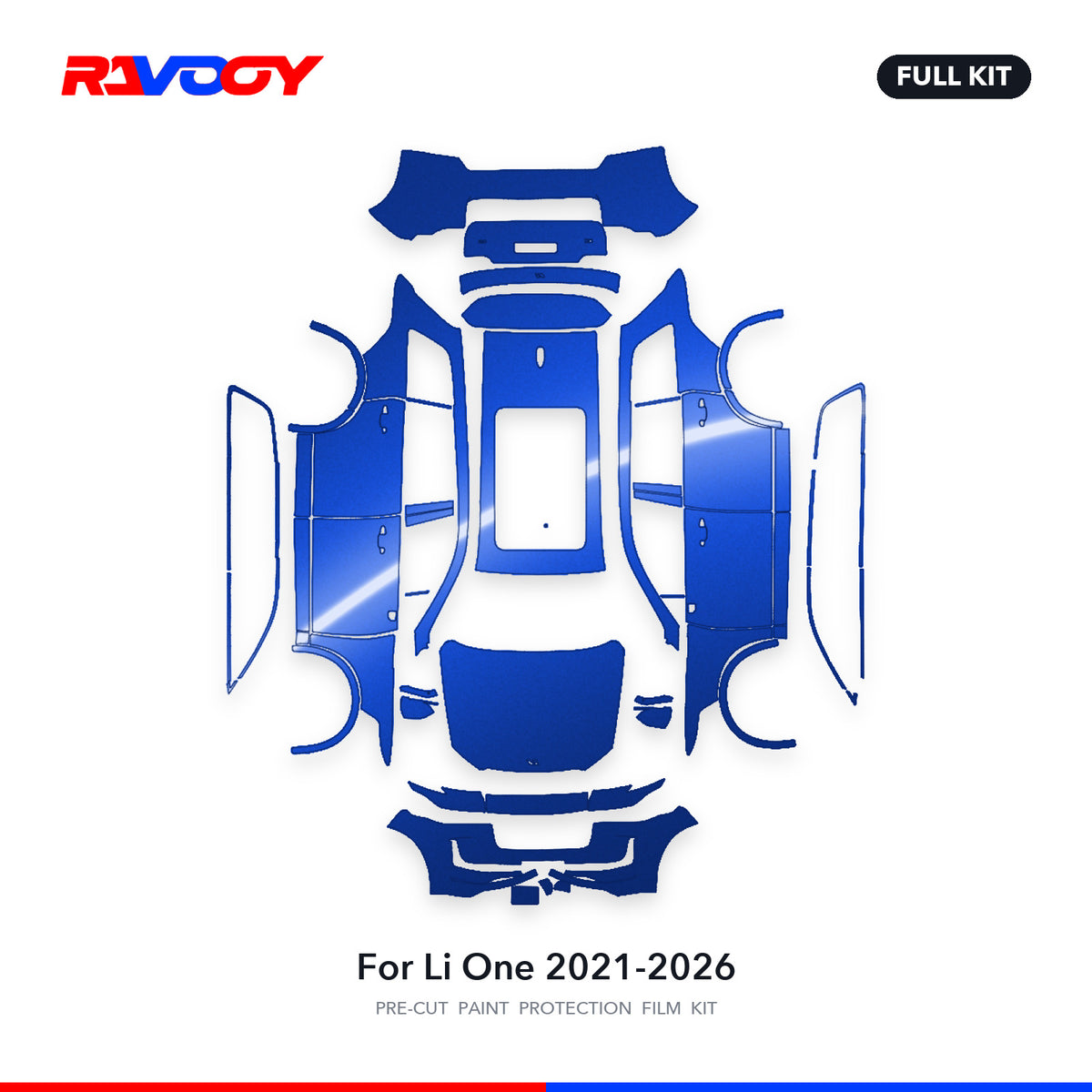 Full vehicle PPF pattern for 2021-2026 Li One