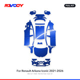 RAVOOY PPF Kit For 2021-2026 Renault Arkana Iconic – Pre-Cut Paint Protection Film Clear Bra