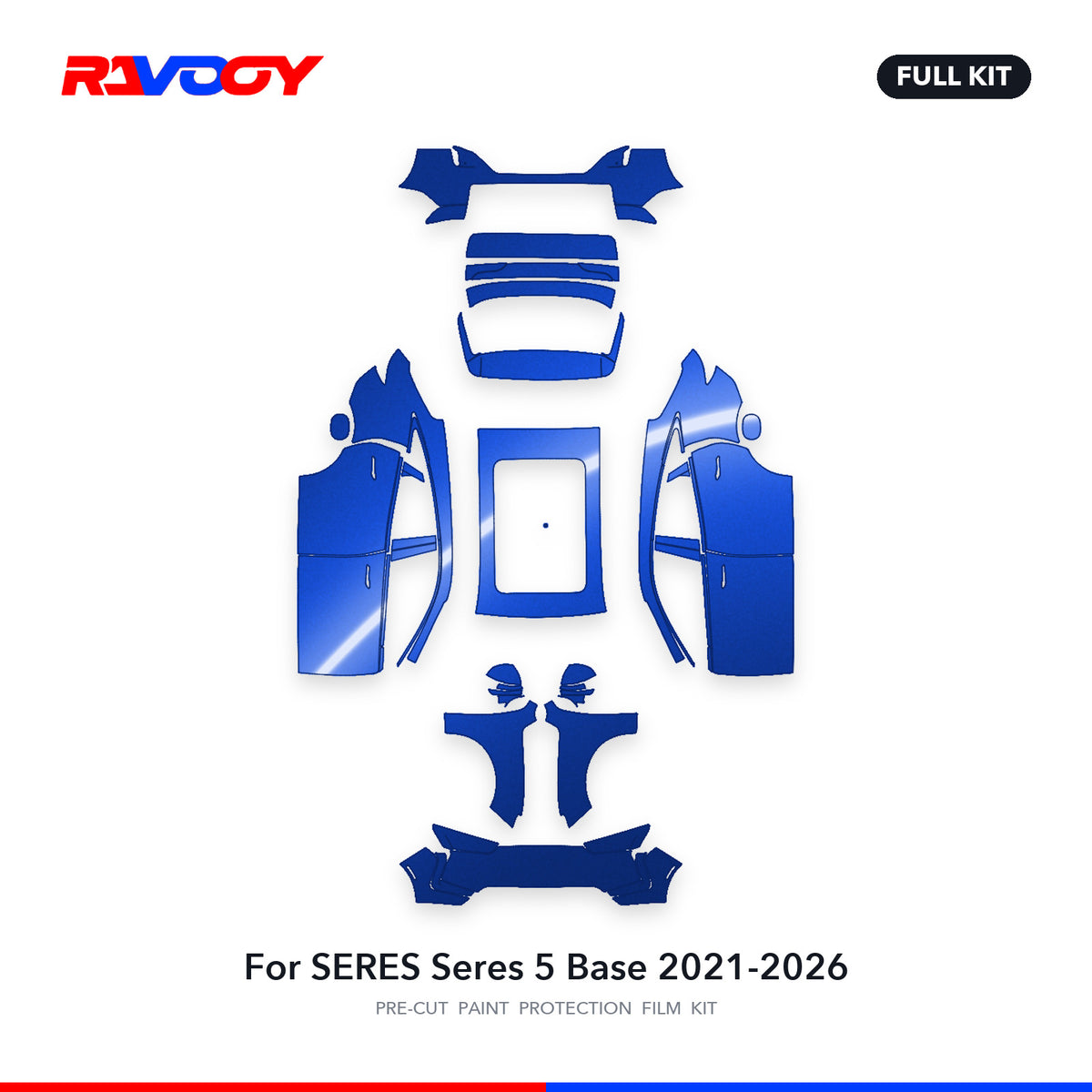 Full vehicle PPF pattern for 2021-2026 SERES Seres 5 Base