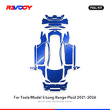 RAVOOY PPF Kit For 2021-2026 Tesla Model S Long Range-Plaid – Pre-Cut Paint Protection Film Clear Bra
