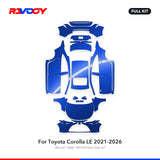 RAVOOY PPF Kit For 2021-2026 Toyota Corolla LE – Pre-Cut Paint Protection Film Clear Bra
