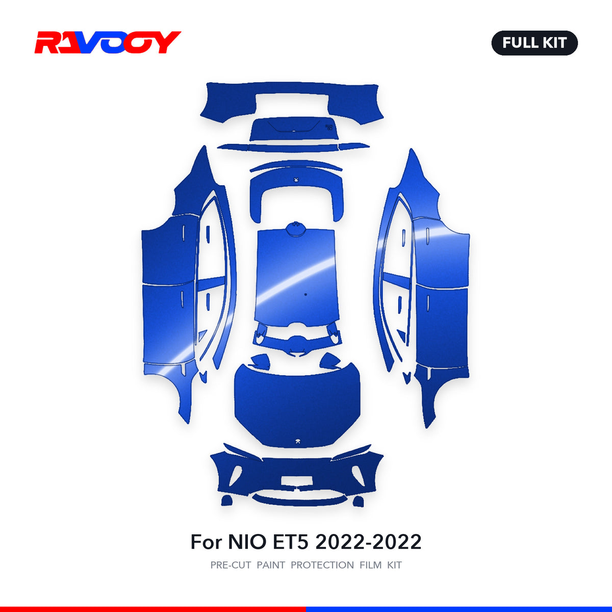Full vehicle PPF pattern for 2022-2022 NIO ET5