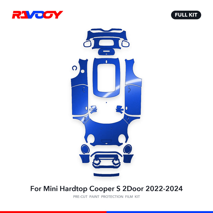 Full vehicle PPF pattern for 2022-2024 Mini Hardtop Cooper S 2Door