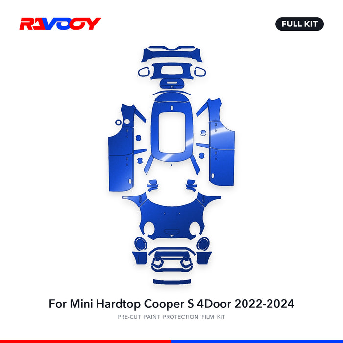 Full vehicle PPF pattern for 2022-2024 Mini Hardtop Cooper S 4Door
