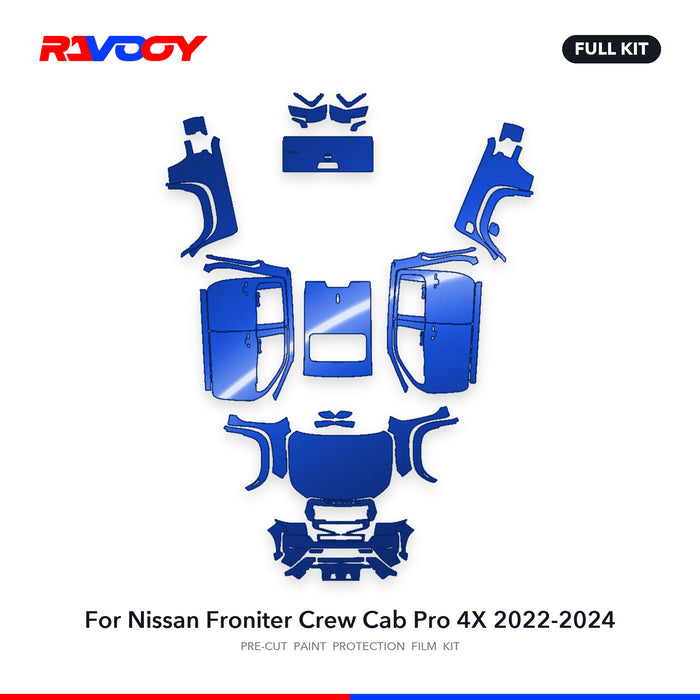 Full vehicle PPF pattern for 2022-2024 Nissan Froniter Crew Cab Pro 4X