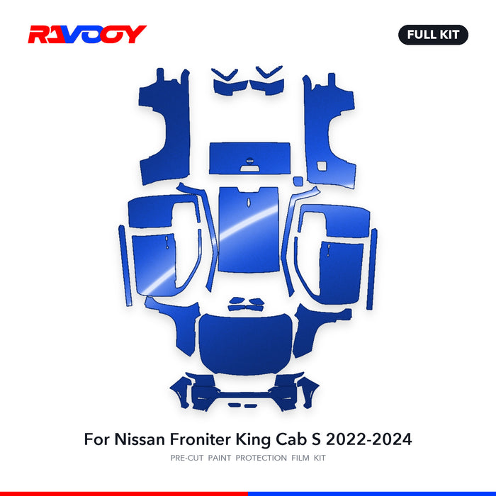 Full vehicle PPF pattern for 2022-2024 Nissan Froniter King Cab S