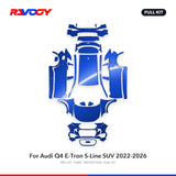 RAVOOY PPF Kit For 2022-2026 Audi Q4 E-Tron S-Line SUV – Pre-Cut Paint Protection Film Clear Bra