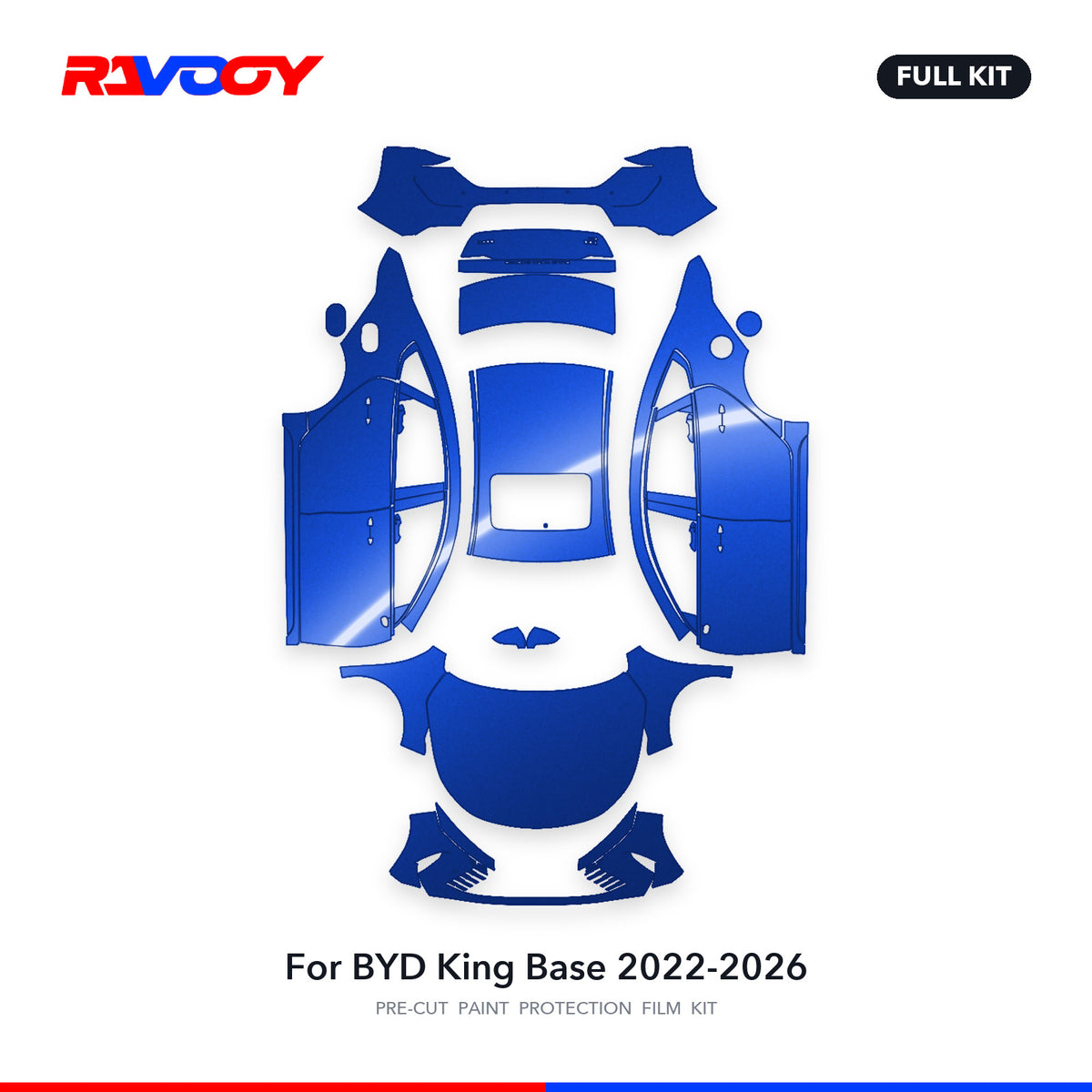 Full vehicle PPF pattern for 2022-2026 BYD King Base