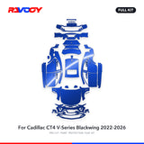 RAVOOY PPF Kit For 2022-2026 Cadillac CT4 V-Series Blackwing – Pre-Cut Paint Protection Film Clear Bra