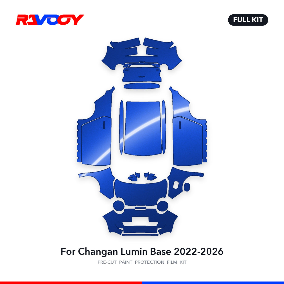 Full vehicle PPF pattern for 2022-2026 Changan Lumin Base