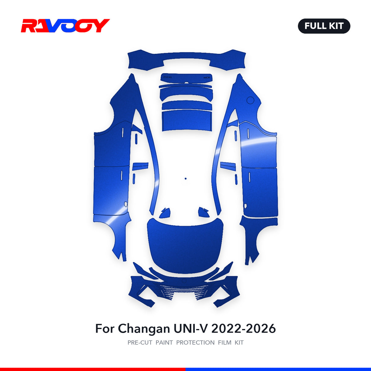 Full vehicle PPF pattern for 2022-2026 Changan UNI-V