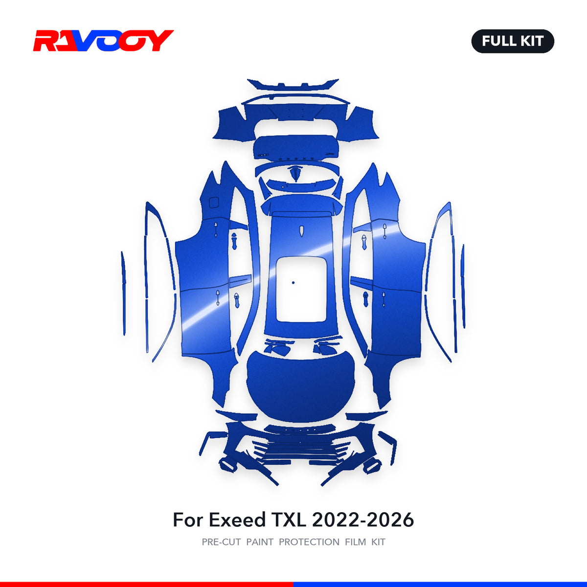 Full vehicle PPF pattern for 2022-2026 Exeed TXL