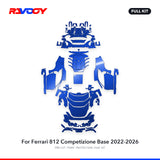 RAVOOY PPF Kit For 2022-2026 Ferrari 812 Competizione Base – Pre-Cut Paint Protection Film Clear Bra