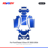 RAVOOY PPF Kit For 2022-2026 Ford Fiesta 5 Door ST – Pre-Cut Paint Protection Film Clear Bra