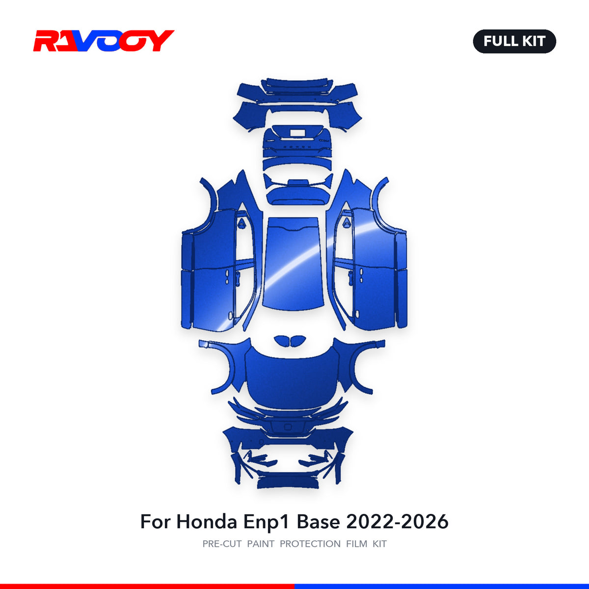 Full vehicle PPF pattern for 2022-2026 Honda Enp1 Base