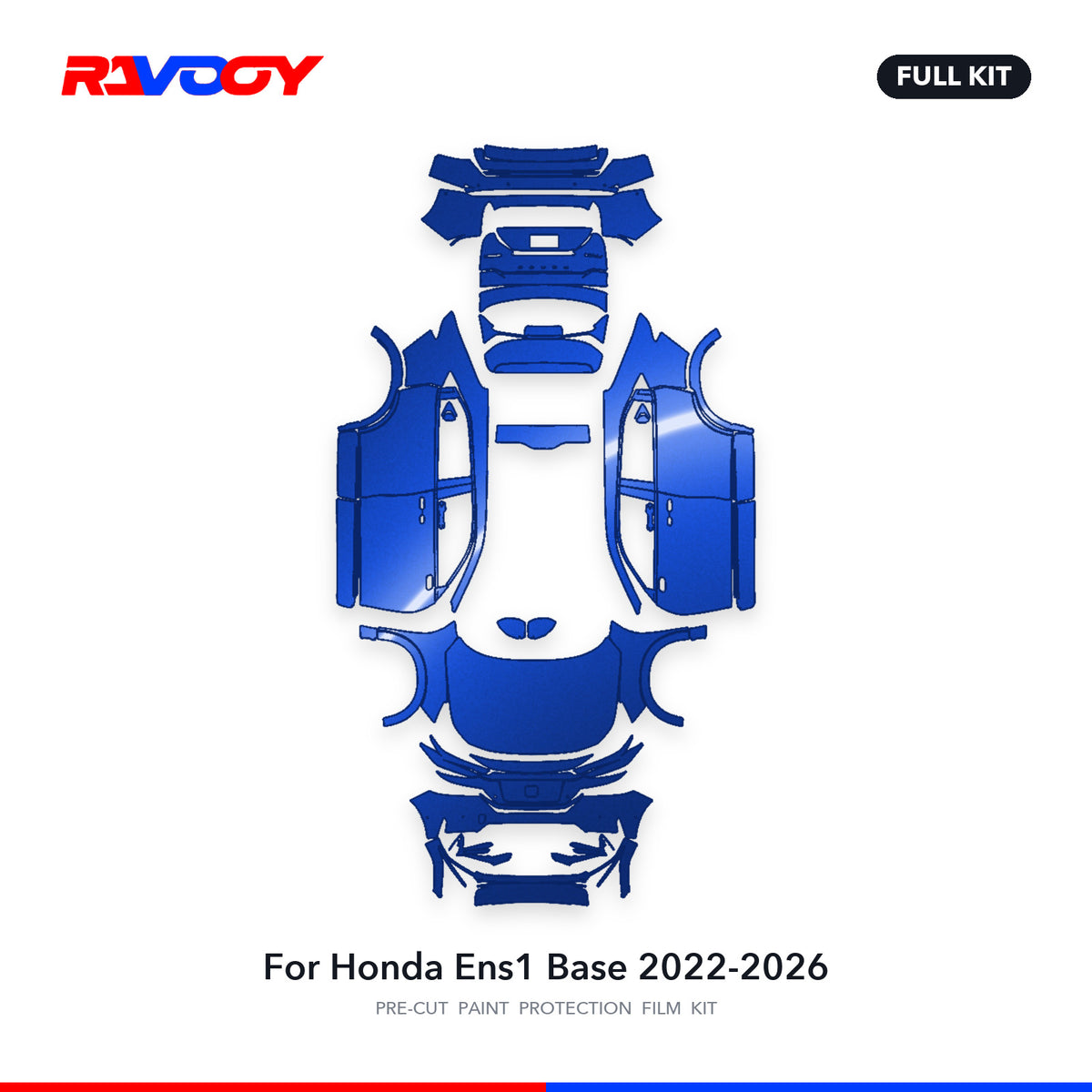 Full vehicle PPF pattern for 2022-2026 Honda Ens1 Base