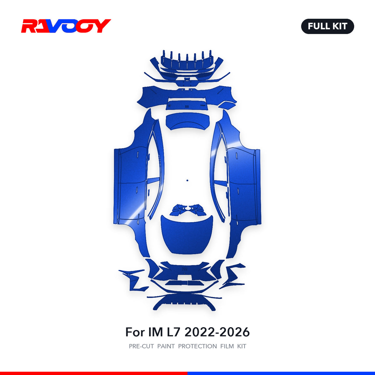 Full vehicle PPF pattern for 2022-2026 IM L7
