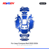 RAVOOY PPF Kit For 2022-2026 Jeep Compass Red – Pre-Cut Paint Protection Film Clear Bra