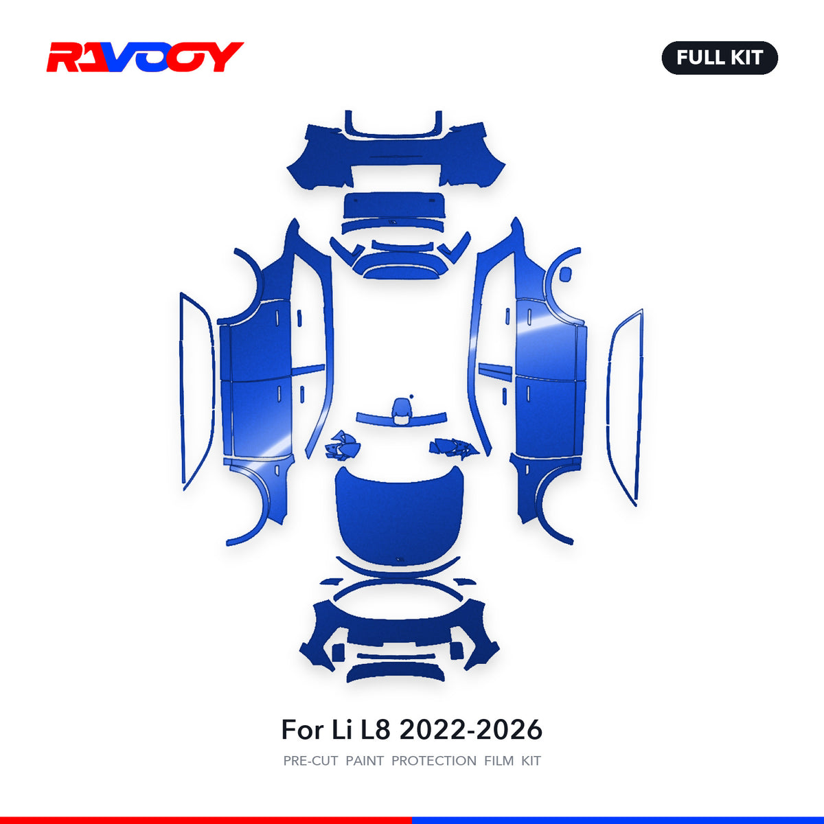 Full vehicle PPF pattern for 2022-2026 Li L8
