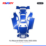 RAVOOY PPF Kit For 2022-2026 Maserati Ghibli Trofeo – Pre-Cut Paint Protection Film Clear Bra