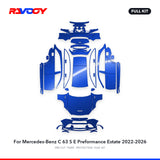 RAVOOY PPF Kit For 2022-2026 Mercedes-Benz C 63 S E Preformance Estate – Pre-Cut Paint Protection Film Clear Bra