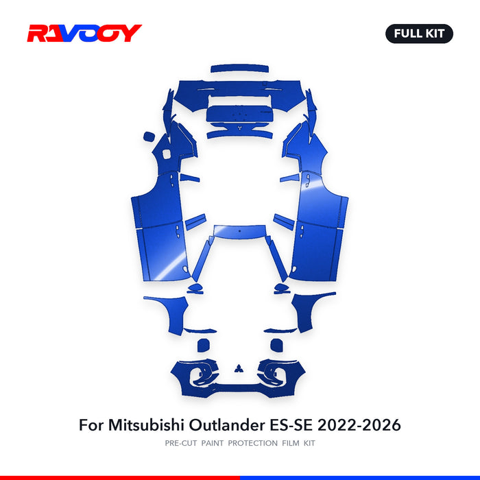 Full vehicle PPF pattern for 2022-2026 Mitsubishi Outlander ES-SE