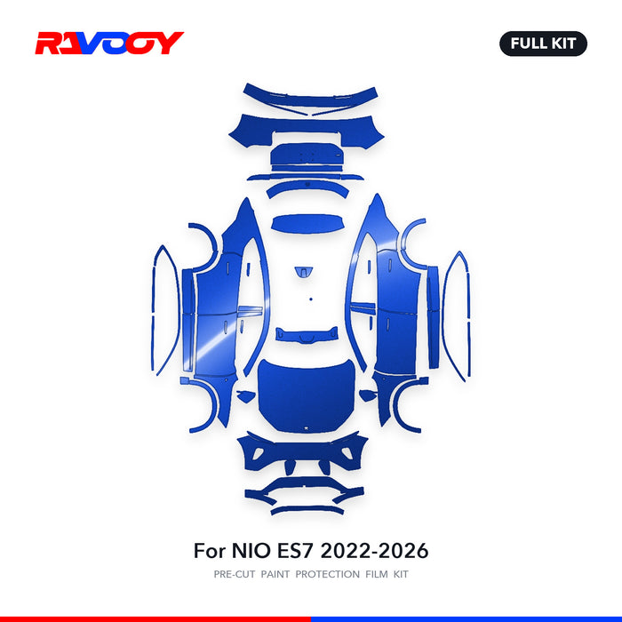 Full vehicle PPF pattern for 2022-2026 NIO ES7