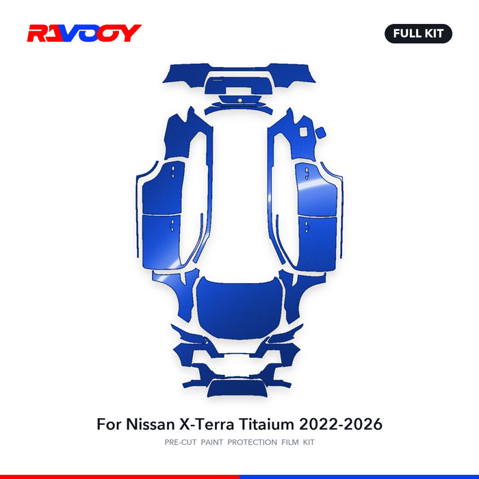 Full vehicle PPF pattern for 2022-2026 Nissan X-Terra Titaium