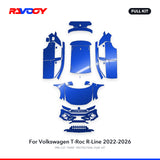 RAVOOY PPF Kit For 2022-2026 Volkswagen T-Roc R-Line – Pre-Cut Paint Protection Film Clear Bra