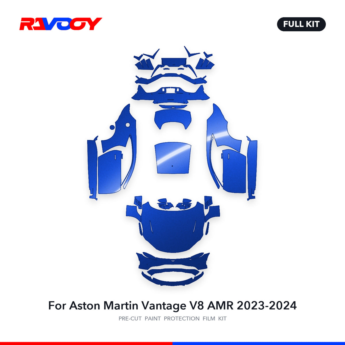 Full vehicle PPF pattern for 2023-2024 Aston Martin Vantage V8 AMR