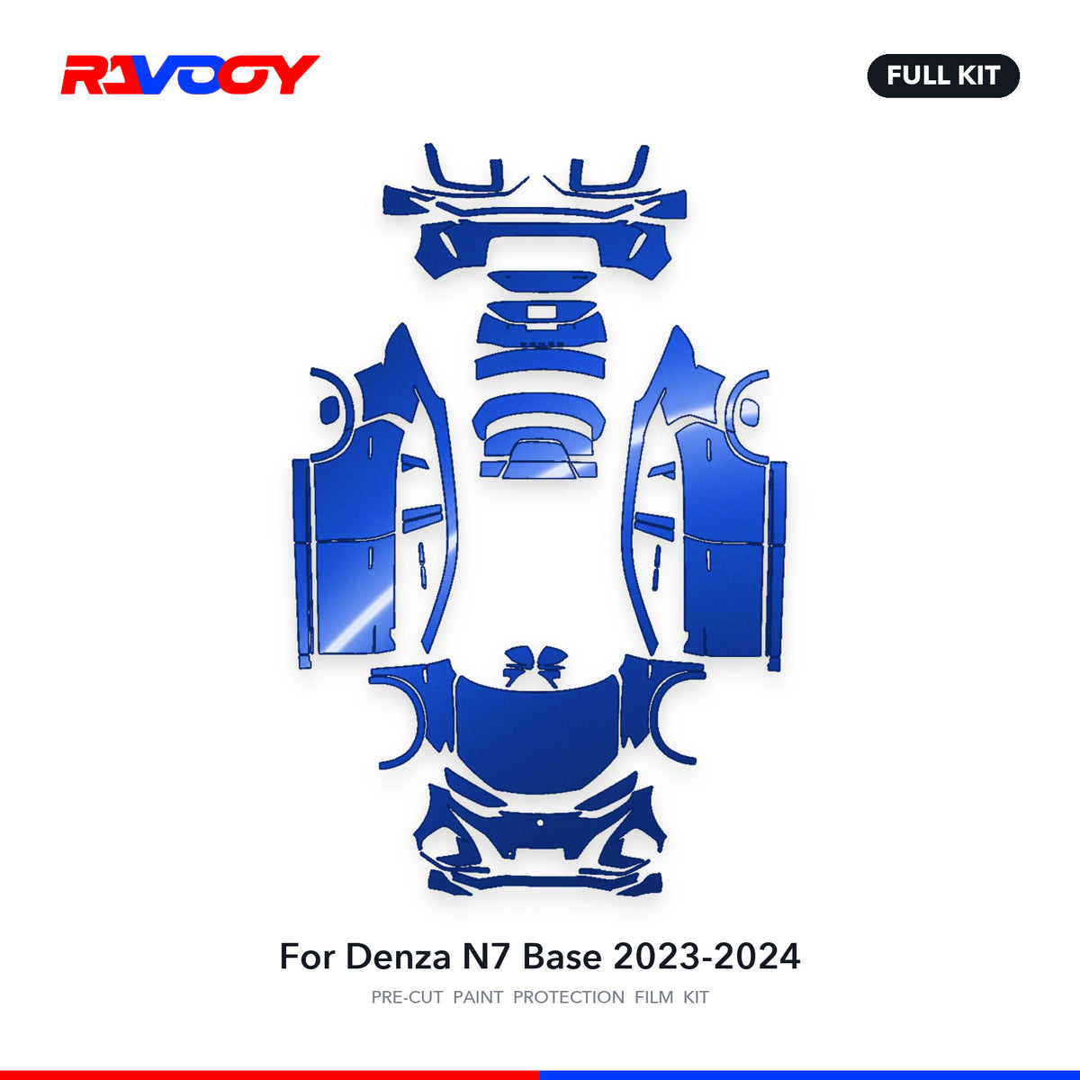 Full vehicle PPF pattern for 2023-2024 Denza N7 Base