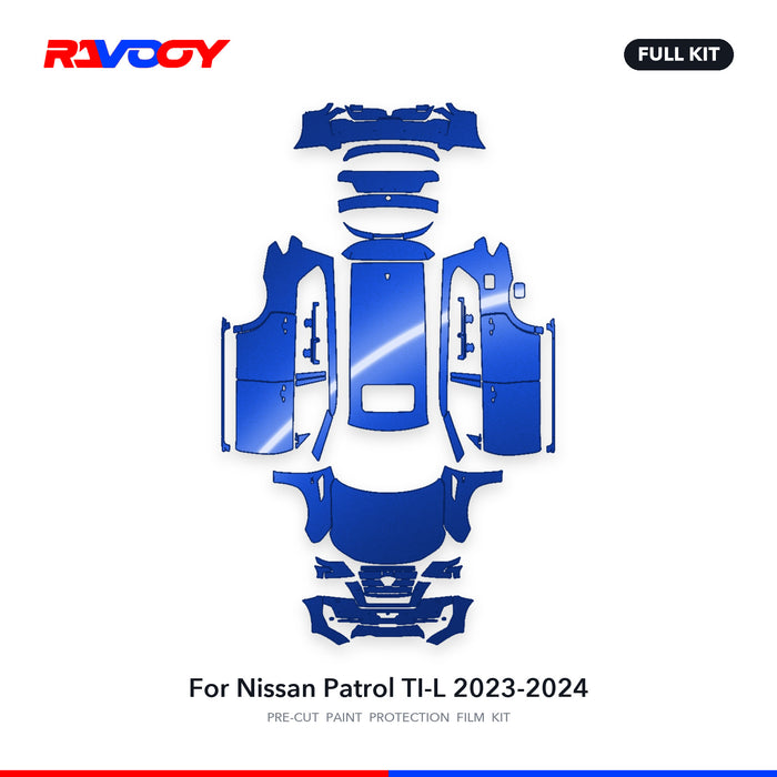 Full vehicle PPF pattern for 2023-2024 Nissan Patrol TI-L