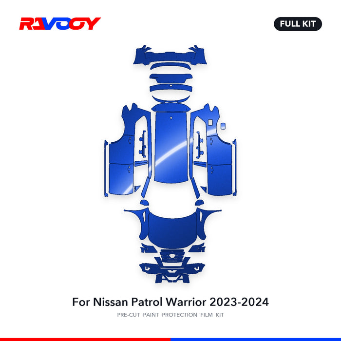 Full vehicle PPF pattern for 2023-2024 Nissan Patrol Warrior