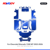 RAVOOY PPF Kit For 2023-2026 Chevrolet Silverado 1500 WT – Pre-Cut Paint Protection Film Clear Bra