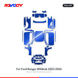 RAVOOY PPF Kit For 2023-2026 Ford Ranger Wildtrak – Pre-Cut Paint Protection Film Clear Bra