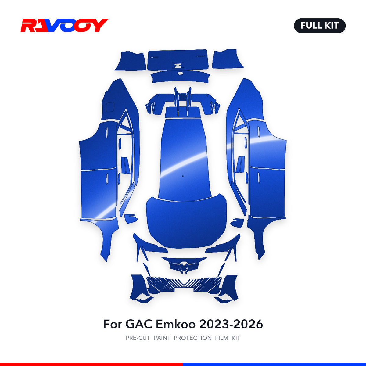 Full vehicle PPF pattern for 2023-2026 GAC Emkoo