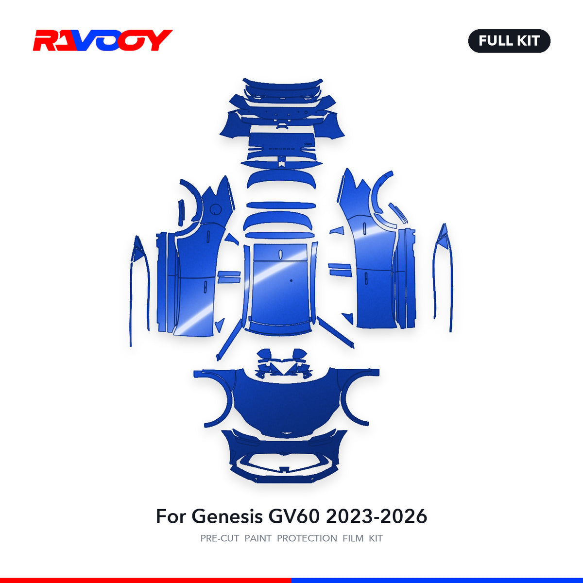 Full vehicle PPF pattern for 2023-2026 Genesis GV60