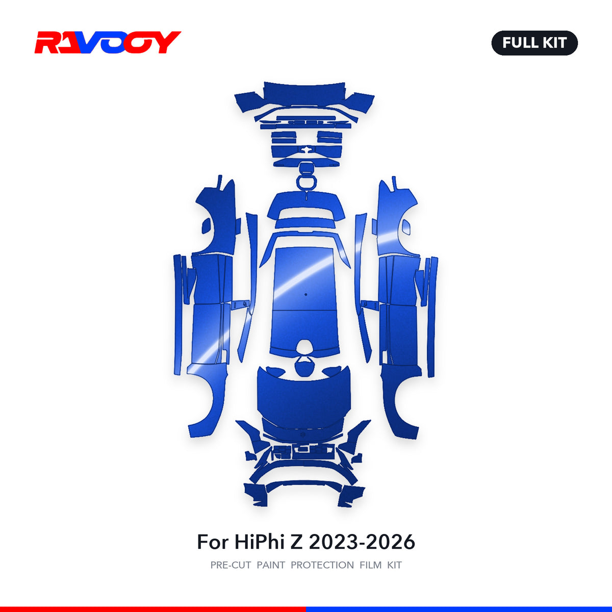 Full vehicle PPF pattern for 2023-2026 HiPhi Z
