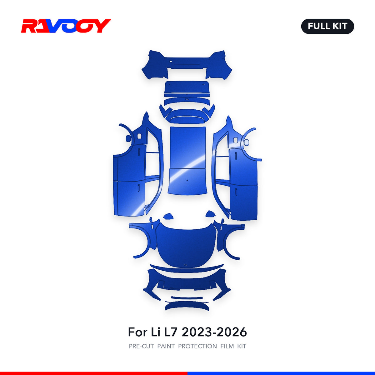 Full vehicle PPF pattern for 2023-2026 Li L7