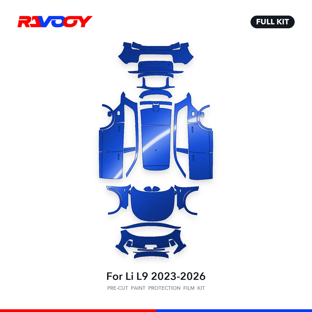 Full vehicle PPF pattern for 2023-2026 Li L9