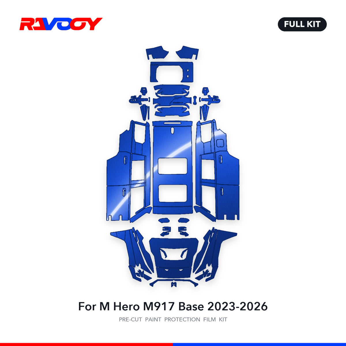 Full vehicle PPF pattern for 2023-2026 M Hero M917 Base