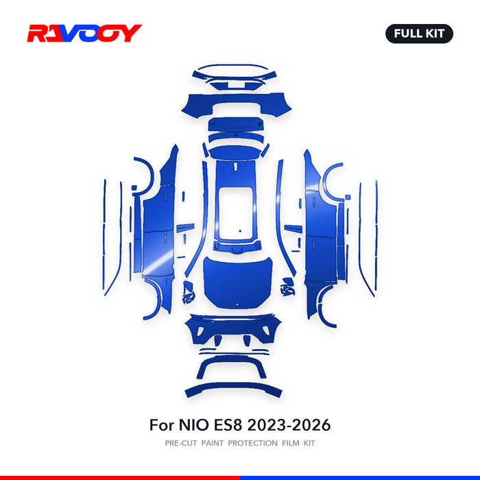 Full vehicle PPF pattern for 2023-2026 NIO ES8