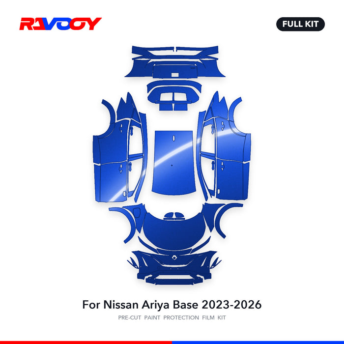 Full vehicle PPF pattern for 2023-2026 Nissan Ariya Base