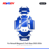 RAVOOY PPF Kit For 2023-2026 Renault Megane E-Tech Base – Pre-Cut Paint Protection Film Clear Bra