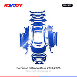 RAVOOY PPF Kit For 2023-2026 Smart 3 Brabus Base – Pre-Cut Paint Protection Film Clear Bra