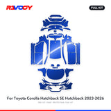 RAVOOY PPF Kit For 2023-2026 Toyota Corolla Hatchback SE Hatchback – Pre-Cut Paint Protection Film Clear Bra