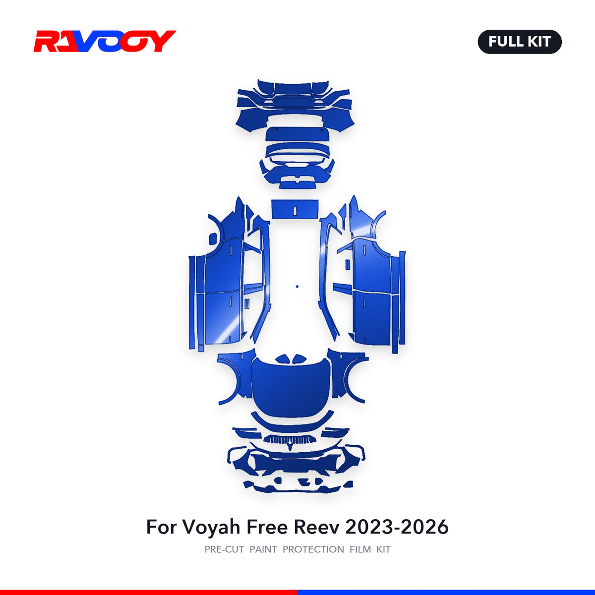 Full vehicle PPF pattern for 2023-2026 Voyah Free Reev