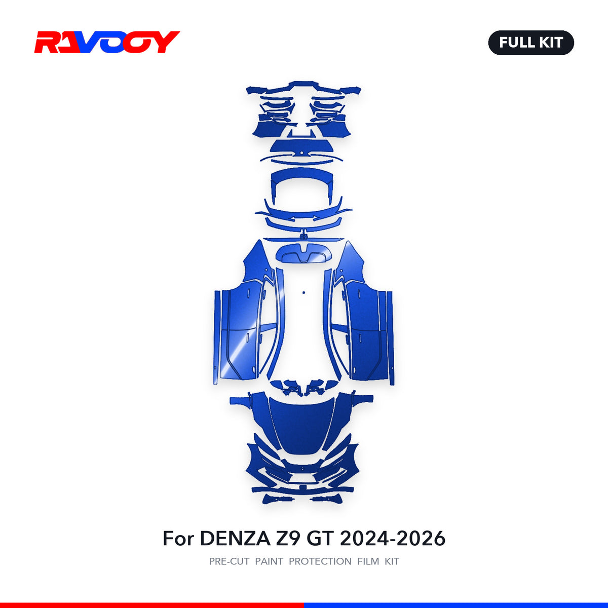Full vehicle PPF pattern for 2024-2026 DENZA Z9 GT