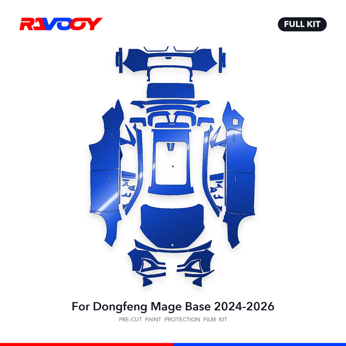 Full vehicle PPF pattern for 2024-2026 Dongfeng Mage Base
