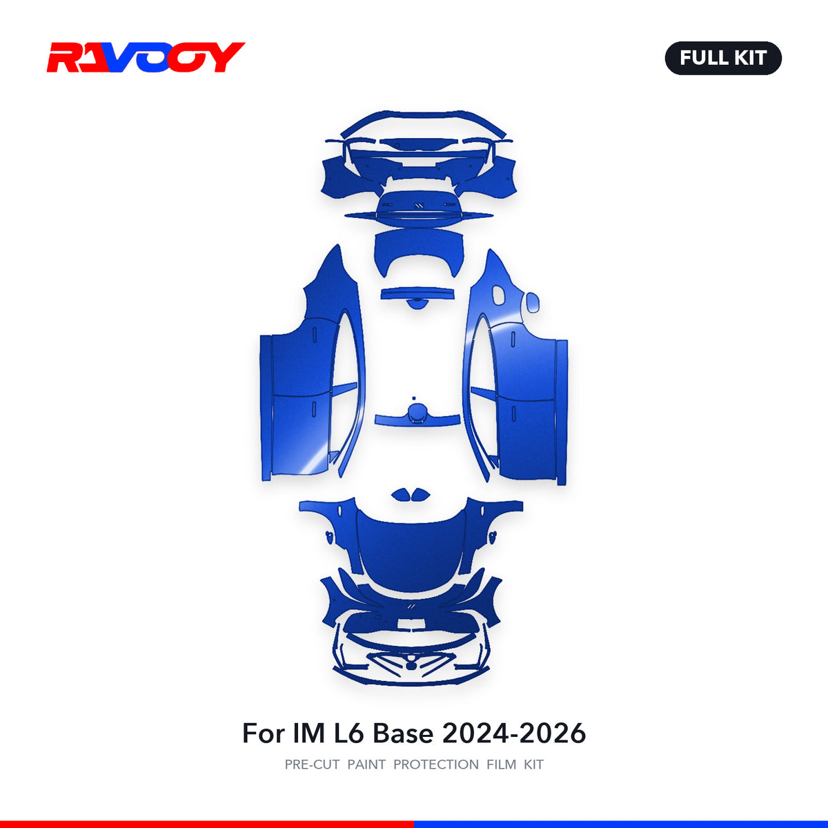 Full vehicle PPF pattern for 2024-2026 IM L6 Base
